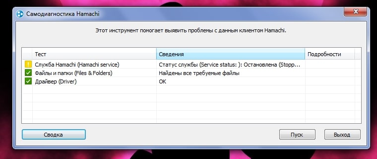 Что делать, если не работает Хамачи 1